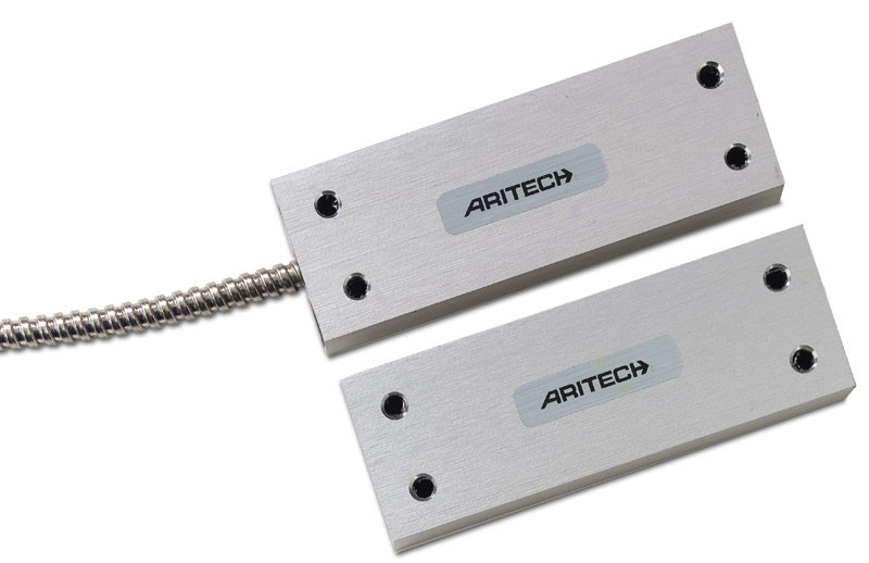 DC111, ARITECH, Contacts magnétiques, Intrusion, Surface de montage : Métaux ferreux, Contact d'alarme : NC, Contact sabotage : NC, Type de raccordement : 6 fils, Boîtier : Aluminium éloxé, Certifié VdS : Oui, Certifié EN : Oui, Garantie : 5 ans, 
