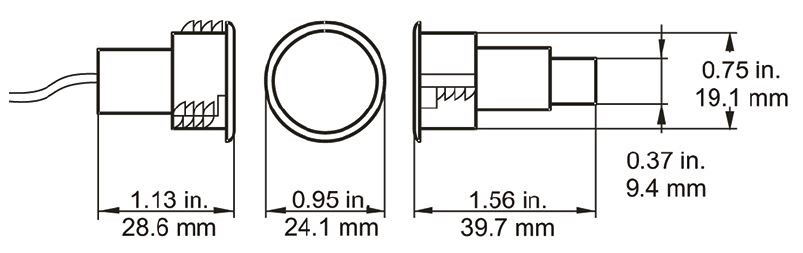 DC107, ARITECH, Contacts magnétiques, Intrusion, Surface de montage : Métaux ferreux, Contact d'alarme : NC, Contact sabotage : NC, Type de raccordement : 4 fils, Boîtier : Plastique, Certifié VdS : Non, Certifié EN : Oui, Garantie : 5 ans, 