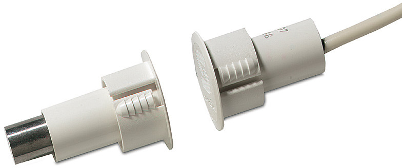 DC107, ARITECH, Contacts magnétiques, Intrusion, Surface de montage : Métaux ferreux, Contact d'alarme : NC, Contact sabotage : NC, Type de raccordement : 4 fils, Boîtier : Plastique, Certifié VdS : Non, Certifié EN : Oui, Garantie : 5 ans, 