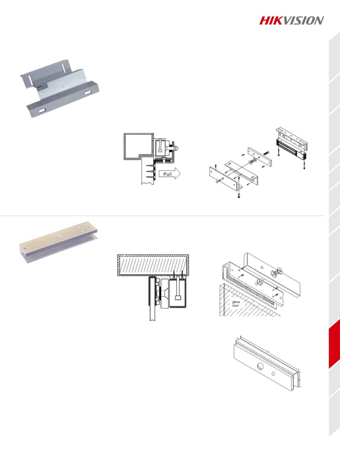 DS-K4H250-LZ, HIKVISION, Ventouses, Contrôle d'accès, Montage : Montage en L, Apparent, Montage en Z, Ventouses compatibles : DS-K4H250S, Garantie : 3 ans, Réf. fabricant : 302900531, 