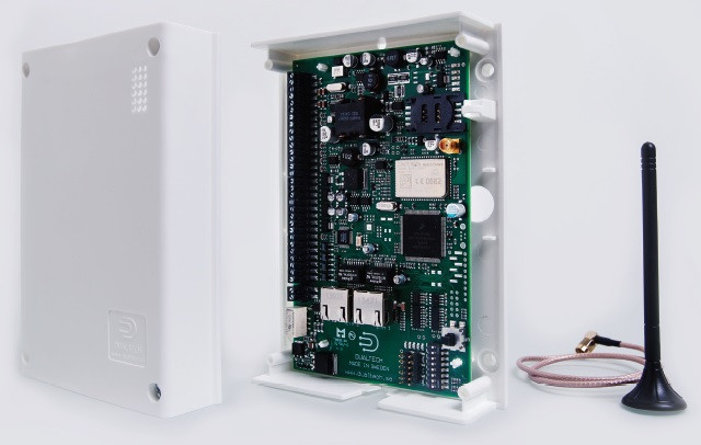 DALM1000 IP/4G, ADDSECURE, Transmetteurs, Transmetteurs d'alarmes, Intrusion, Transmission, Entrée d'alarme : 8, Protocole de transmission : Contact ID, SIA DC09 IP, Robofon, SIA I, SIA II, SIA III, SIA III étendu, Réseau mobile : 2G/3G/4G et SMS, IP Ethernet : RJ45 intégrée sur la carte-mère, Sorties OC : 4x 250mA, Notifications par e-mail : Oui, ARC centres de réception d'alarmes : 1 ARC avec deux adresses IP (redondance), Garantie : 2 ans, 
