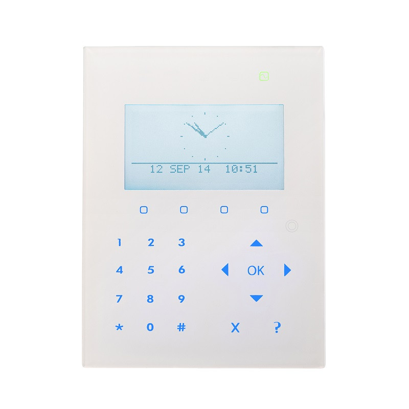 SPCK521.100-N, ACRE, Claviers et lecteurs, SPC, Intrusion, Ecran tactile : Oui, Compatible avec centrale(s) : Vanderbilt centrales SPC, Lecteur de proximité intégré : Oui, Ecran LCD : Oui, Garantie : 5 ans, Réf. fabricant : V54543-F116-A100, 
