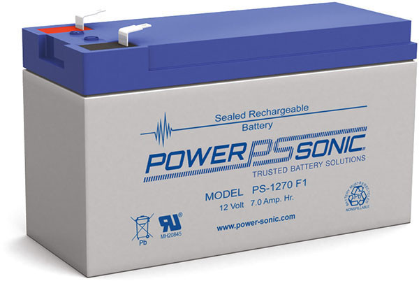 AC NP7 PS, POWER SONIC, Batteries, Energie, Tension Batterie [VDC] : 12, Technologie batterie : Plomb, Capacité de la batterie [Ah] : 7, Garantie : 2 ans, Réf. fabricant : PS-1270VdS, 