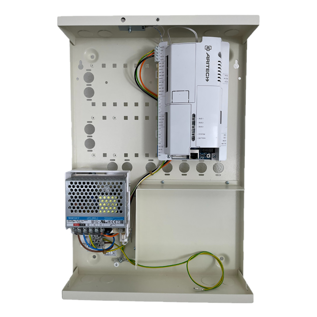 ATS1700-MM, UTC (Intrusion), Centrales, ATS ADVANCED, Intrusion, Groupes max. : 4, Nombre max. de zones (filaires) : 32, Compatibilité logiciel de supervision : ATS8600 Advisor Management, Gamanet C4, Nb. Utilisateurs max. : 2000, Langue : Multilingue, Garantie : 2 ans, 