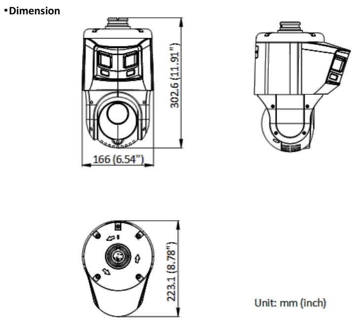 DS-2SE4C425MWG-E/26(F0)(O-STD), HIKVISION, Dômes PTZ, Vidéosurveillance, Angle de Vue max. : Horizontal (°) : 55, Indice de protection IK : Sans, Indice de protection IP : 66, LEDs distance maximale (m) : 100, Analyses : Franchissement ligne, Reconaissance faciale, Visages, Pénétration zone, Motion Detection Support, Mouvement simple, Entrée dans la zone, Sortie de la zone, Garantie : 3 ans, Réf. fabricant : 327001138, 
