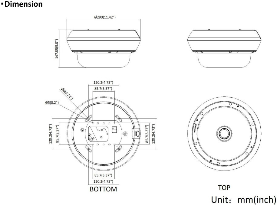 DS-2CD6D55G2-IZHS(2.8-8mm/2mm)(O-STD), HIKVISION, Caméras 360°, Panovu, Vidéosurveillance, Angle de Vue max. : Horizontal (°) : 96.5, Indice de protection IK : 10, Indice de protection IP : 67, LEDs distance maximale (m) : 30, Analyses : Changement de scène, Humains / véhicules, Objets classifiés, Franchissement ligne, Pénétration zone, Détec.Vidéo /Humain+véhicules, Motion Detection Support, Mouvement simple, Objet abandonné / enlevé, Entrée dans la zone, Sortie de la zone, Suivi de véhicules, Garantie : 5 ans, Réf. fabricant : 311325865, 