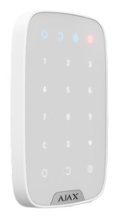 Keypad-W, AJAX, Claviers et lecteurs, Intrusion, Lecteur de proximité intégré : Non, Affichage LED : Automatique, Piles : 4x AAA 1,5V, Type de radio : Bidirectionnelle, Fréquence radio [MHz] : 868, Garantie : 2 ans, Réf. fabricant : 38249.12.WH1, 
