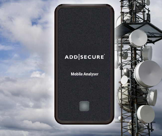 MSA Mobile Signal Analyser, ADDSECURE, Intrusion, Analyseurs 2G/3G/4G, Transmission, Garantie : 2 ans, Réseau mobile : 2G et 4G, Programmation : App AddSecure Mobile Analyser (Android/iOS), Batterie : 3.7V Li-Po 1100mAh, 