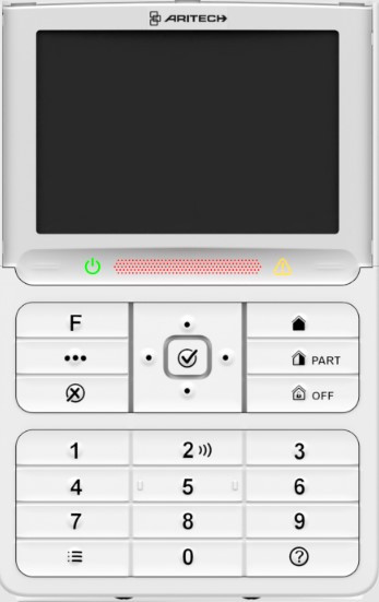 ATS1125, ARITECH, Tastiere e lettori, Tastiere, ATS ADVANCED, Intrusione, Controllo di accesso, Schermo tattile : No, Compatibile con centrale : Everon x700, Lettore Prox integrato : Si, Schermo LCD : Si, Garanzia : 2 anni, 