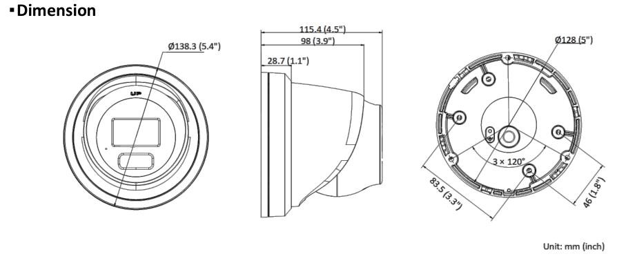 DS-2CD2347G3-LIS2UY/SL(2.8mm)(O-STD), HIKVISION, Turret, Videosorveglianza, LEDs distanza massimale (m) : 30, Angolo di vista max. : orizzontale (°) : 111.1, Protezione IP : 67, Serie : Anti-corrosione, HIK ColorVu, HIK Pro - Serie 2, HIK Smart Hybrid Light, Lux min. colore : 0.0001, Garanzia : 3 anni, Rif. produttore : 311328188, 