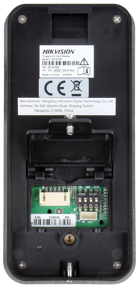 DS-K1201AMF, HIKVISION, Biometric readers, Proximity readers, Access Control, Card reader format : ISO/IEC 14443A, Weather Proof IP Rating : 65, Wiegand interface : 26 bits, 32 bits, Keypad : None, Type of card reader : NFC, MiFare 13.56MHz 1K/4K, Warranty : 3 Years, Manufacturer ref. : 302918053, 