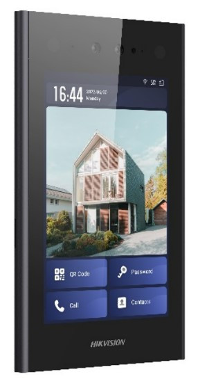 DS-KD9403-E6(O-STD), HIKVISION, Biometric readers, Facial recognition, Access Control, High security, Videosurveillance, POE Interface : None, Network Interface : 2x RJ-45 10/100/1000 Mbps Ethernet, Supervision software compatibility : HikCentral, HIK-Connect, HIK-Partner PRO, iVMS-4200, Biometric identification : Face recognition, LCD display : 8'' 1280x800 Multi-Touch, Manufacturer ref. : 305302789, 