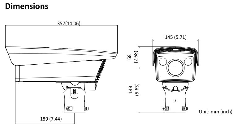 DS-TCG405-E(12V/Poe), HIKVISION, Parking solutions, LPR, Videosurveillance, Weather Proof IP Rating : 67, Series : Parking Management, Special IP Cameras, HIK DarkFighter, HIK DeepinView, Min.Lux color : 0.022, Warranty : 3 Years, Manufacturer ref. : 315101024, 