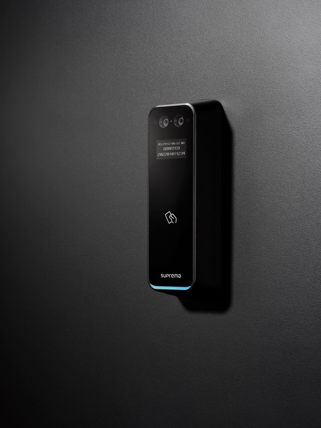 BEW3-APB, SUPREMA, Biometric readers, Access Control, Biometric identification : Face recognition, Wiegand interface : 1x In + 1x Out, Power supply : 12VDC, 24VDC, POE, BioStar software compatibility : From BioStar 2.x, Max users [1:1] : 100000, IP Ethernet : RJ45 integrated on mainboard, Warranty : 2 Years, Manufacturer ref. : BEW3-APB, 