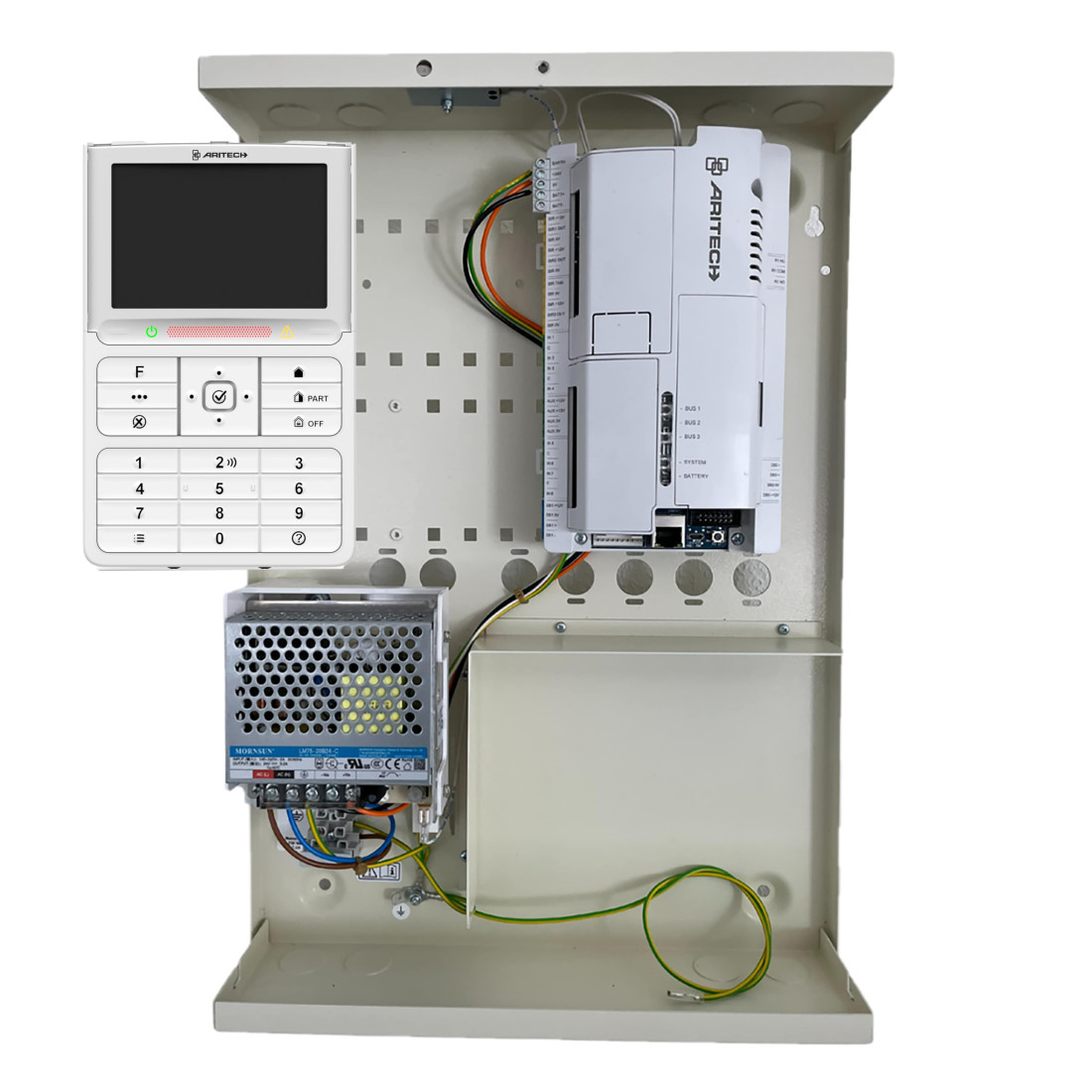 EVERON-STARTER, ARITECH, Central unit, ATS ADVANCED, Intrusion, Max. areas : 4, Max. number of zones (wired) : 48, Supervision software compatibility : ATS8600 Advisor Management, Gamanet C4, Users max. : 2000, Language : Multilingual, Warranty : 2 Years, 