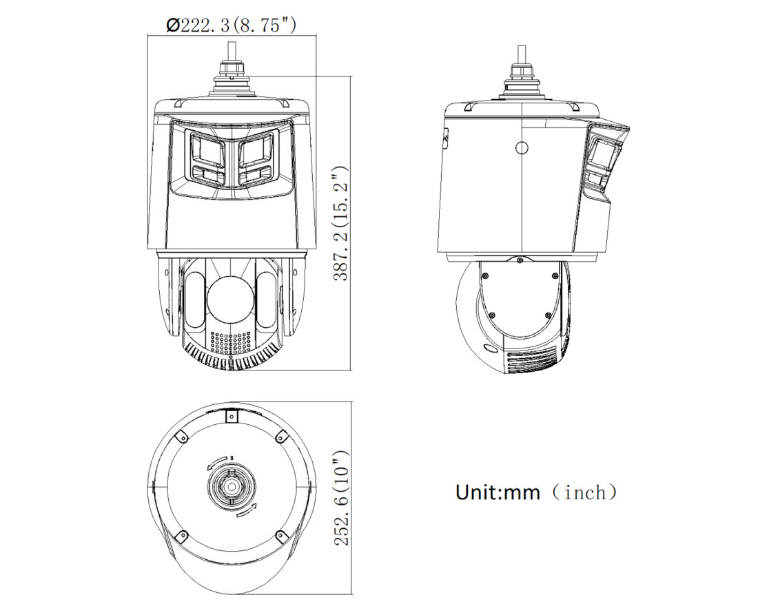 DS-2SE7C432MWG-EB/26(F0)(O-STD), HIKVISION, PTZ domes, Videosurveillance, Video Resolution : 6MP, Weather Proof IP Rating : 66, Lens (mm) : 5.9-188.8mm, Series : HIK ColorVu, HIK DarkFighter, HIK AcuSense, HIK TandemVu, Warranty : 3 Years, Manufacturer ref. : 327001129, 