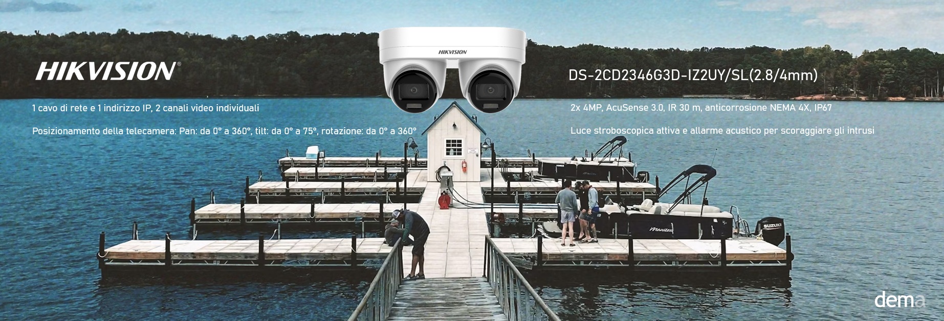 HIKVISION DOUBLE TURRET 2x 4MP