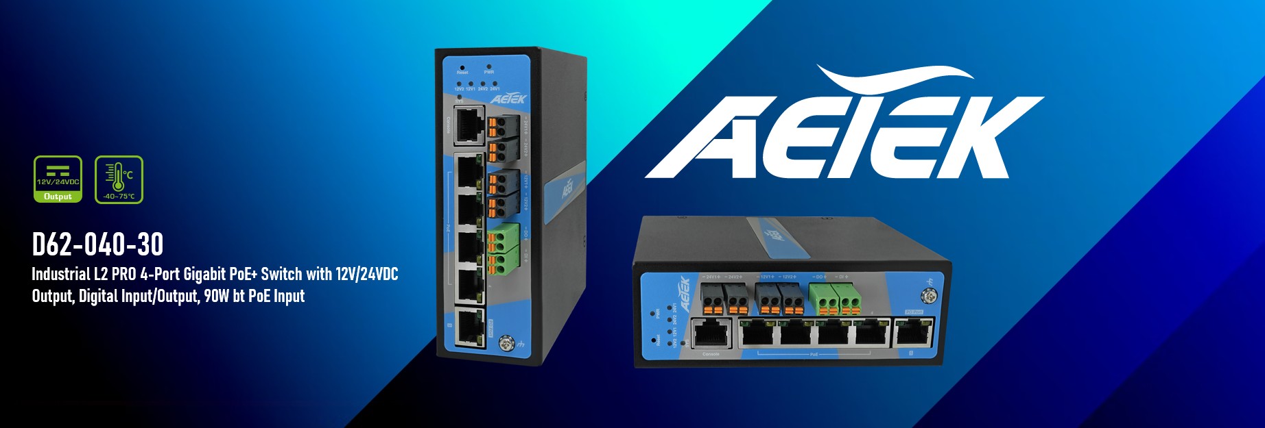 Switch industriel AETEK D62-040-30-BT