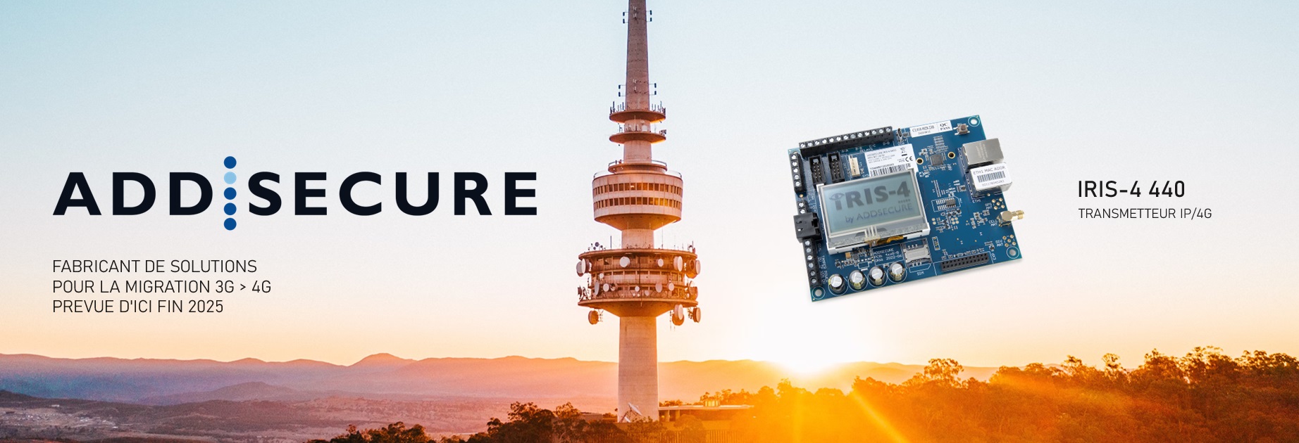 Transmetteur d'alarme IP/4G AddSecure IRIS-4 440G